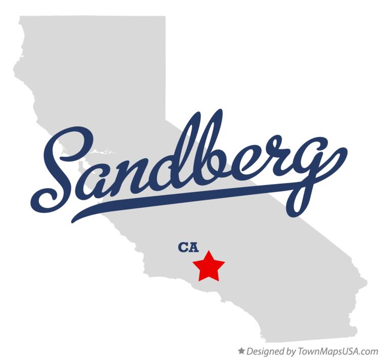 Map of Sandberg California CA