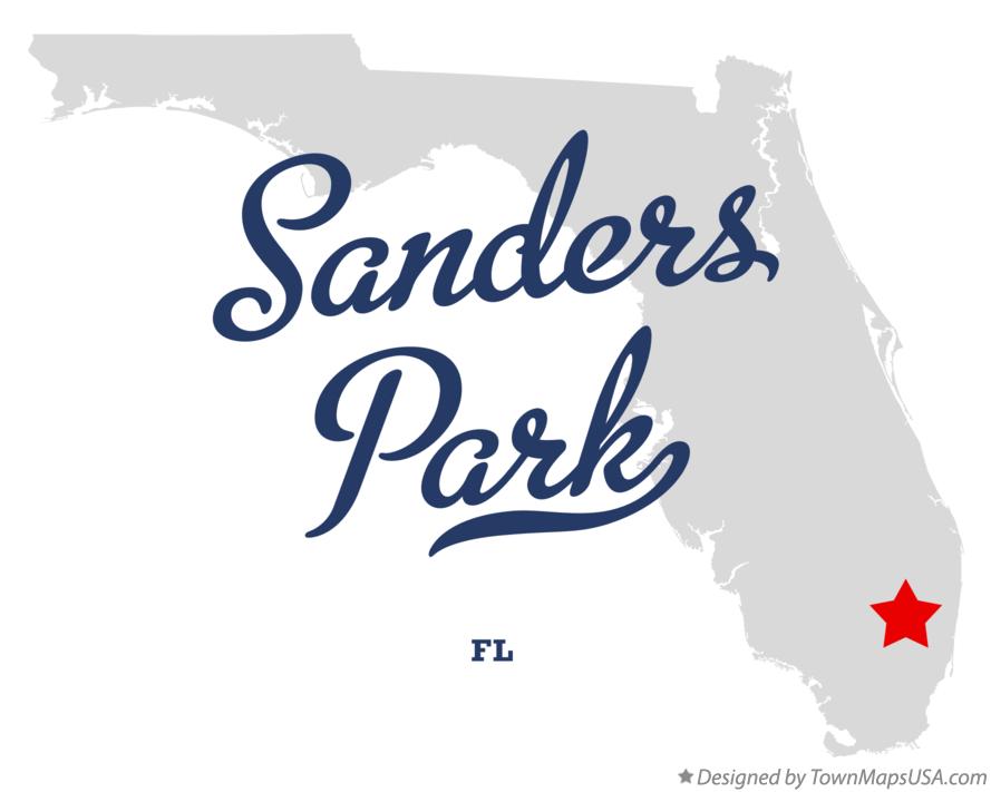 Map of Sanders Park Florida FL