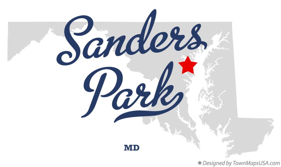 Map of Sanders Park Maryland MD