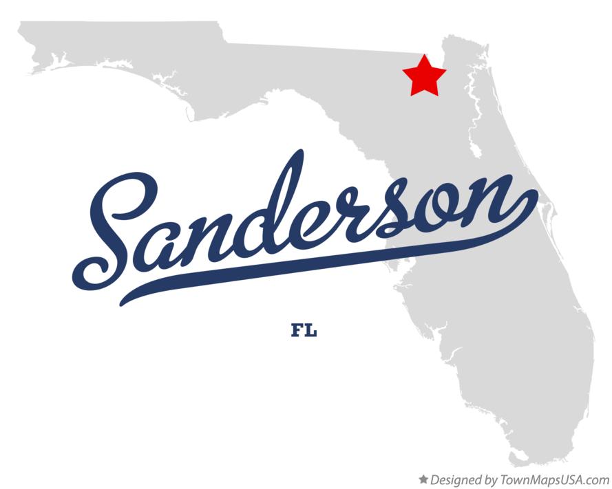 Map of Sanderson Florida FL