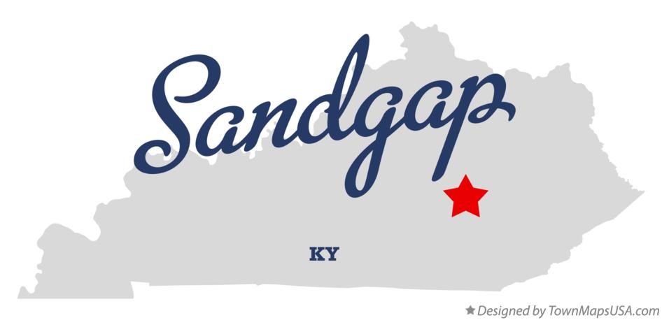 Map of Sandgap Kentucky KY