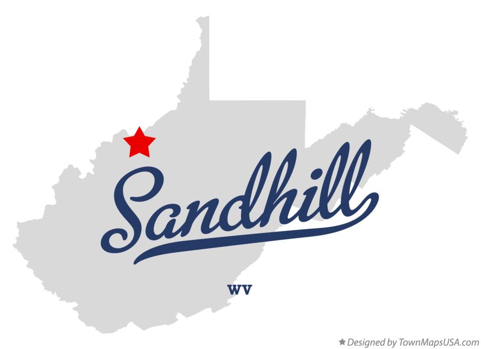 Map of Sandhill West Virginia WV