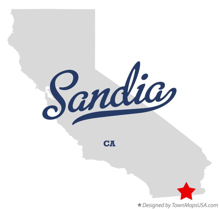 Map of Sandia California CA