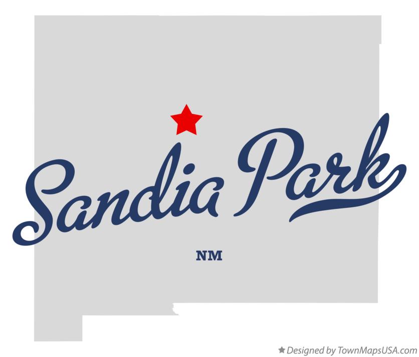 Map of Sandia Park New Mexico NM