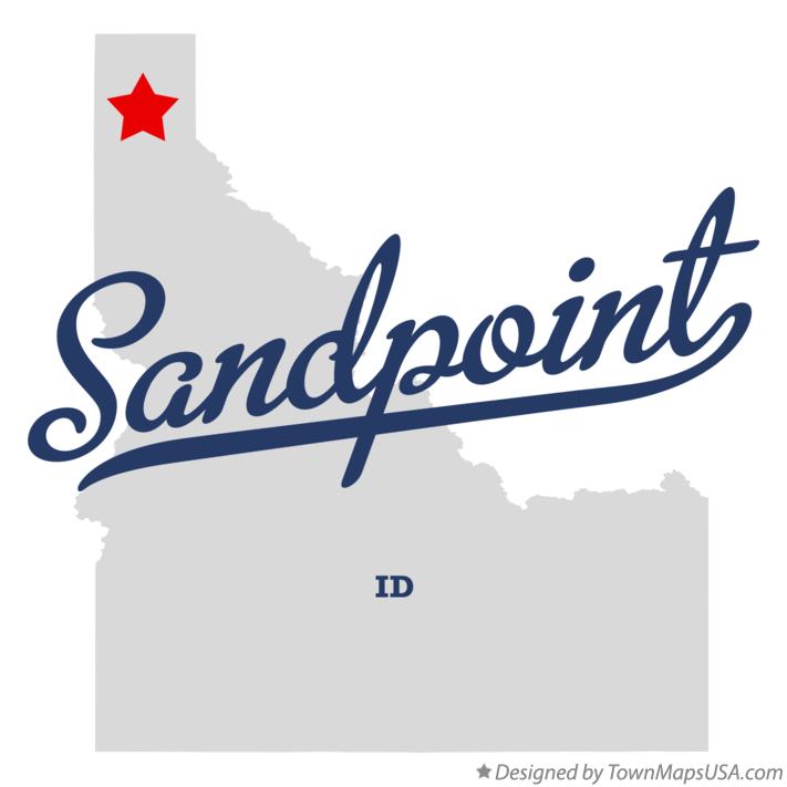 Map of Sandpoint Idaho ID