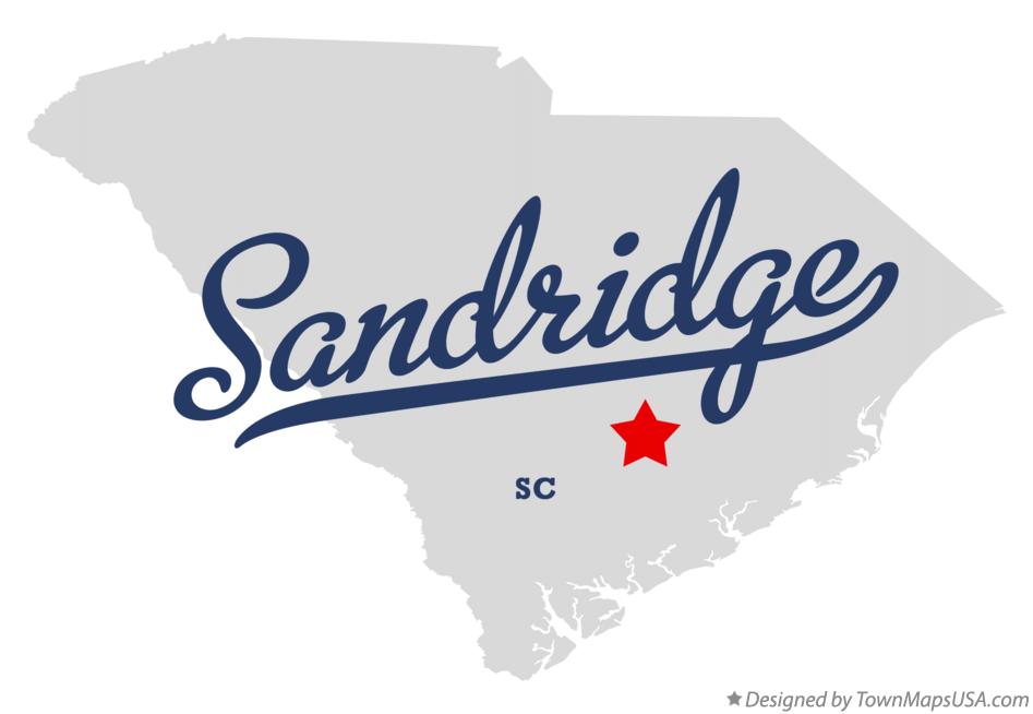 Map of Sandridge South Carolina SC