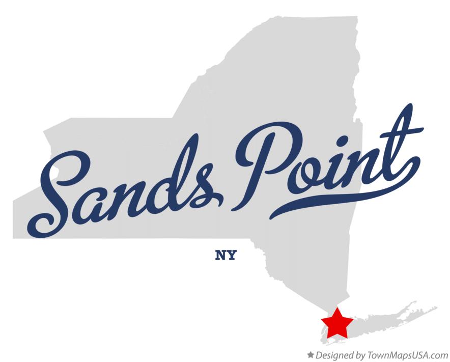 Map of Sands Point New York NY