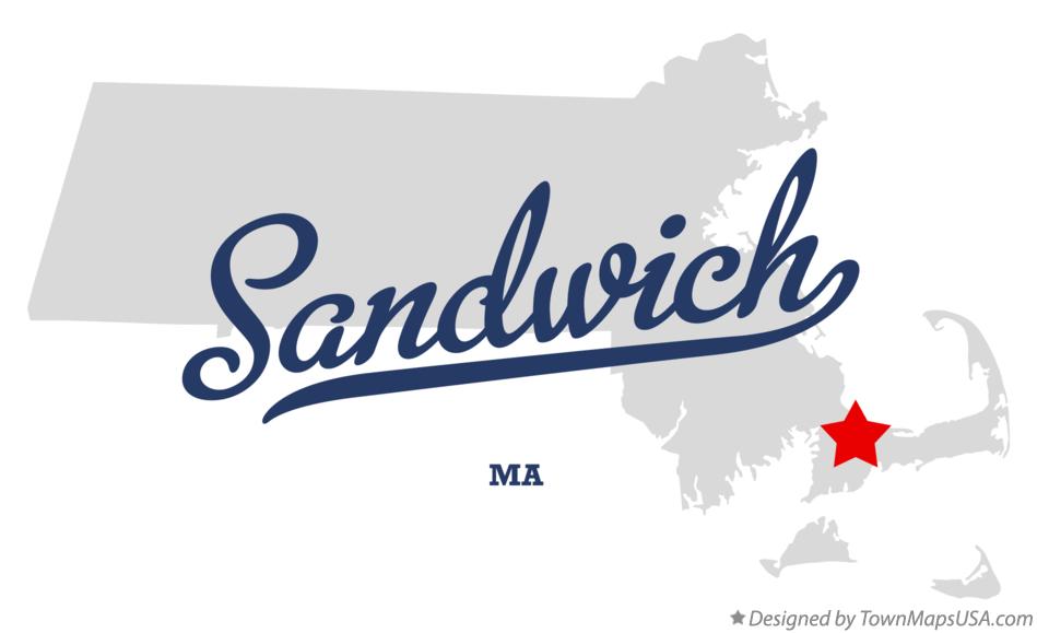 Map of Sandwich Massachusetts MA