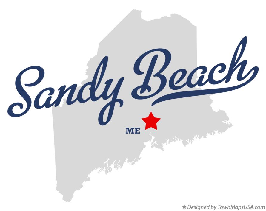 Map of Sandy Beach Maine ME