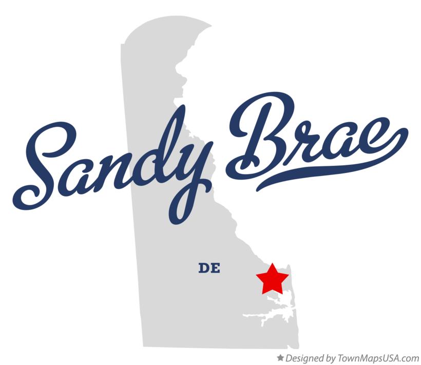 Map of Sandy Brae Delaware DE