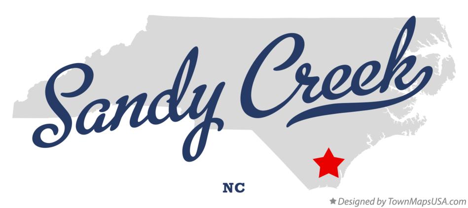 Map of Sandy Creek North Carolina NC
