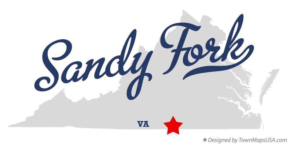 Map of Sandy Fork Virginia VA