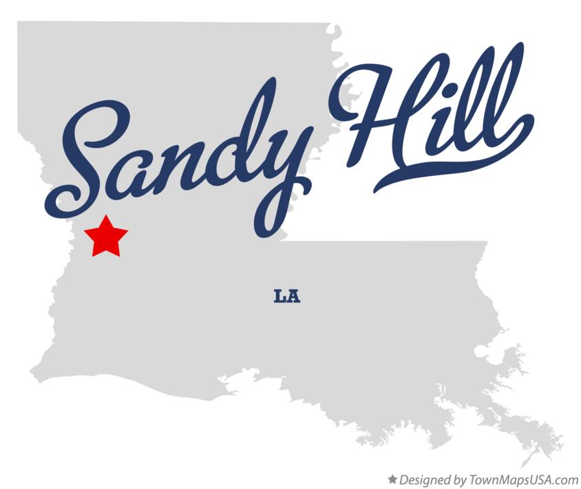Map of Sandy Hill Louisiana LA