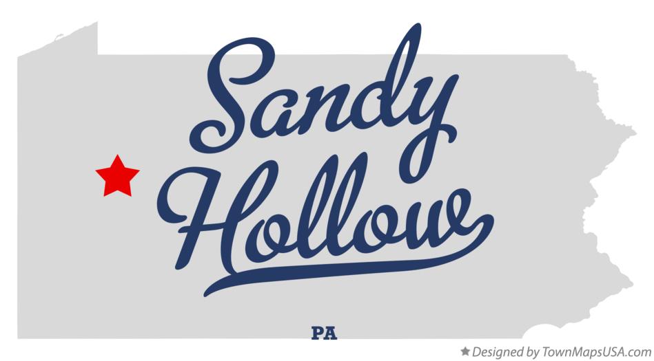 Map of Sandy Hollow Pennsylvania PA