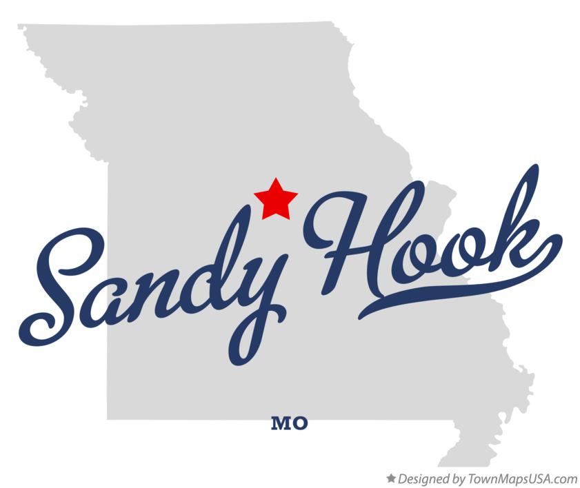 Map of Sandy Hook Missouri MO
