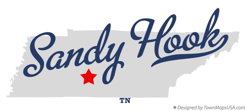 Map of Sandy Hook Tennessee TN