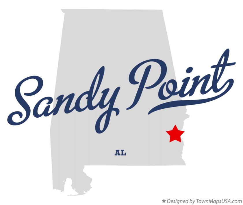 Map of Sandy Point Alabama AL