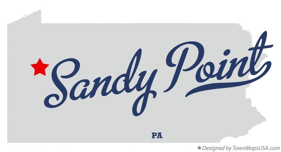 Map of Sandy Point Pennsylvania PA