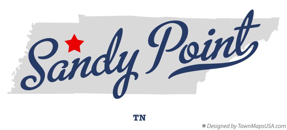 Map of Sandy Point Tennessee TN