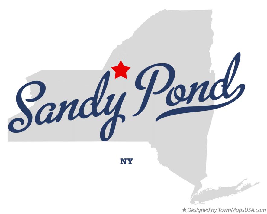 Map of Sandy Pond New York NY