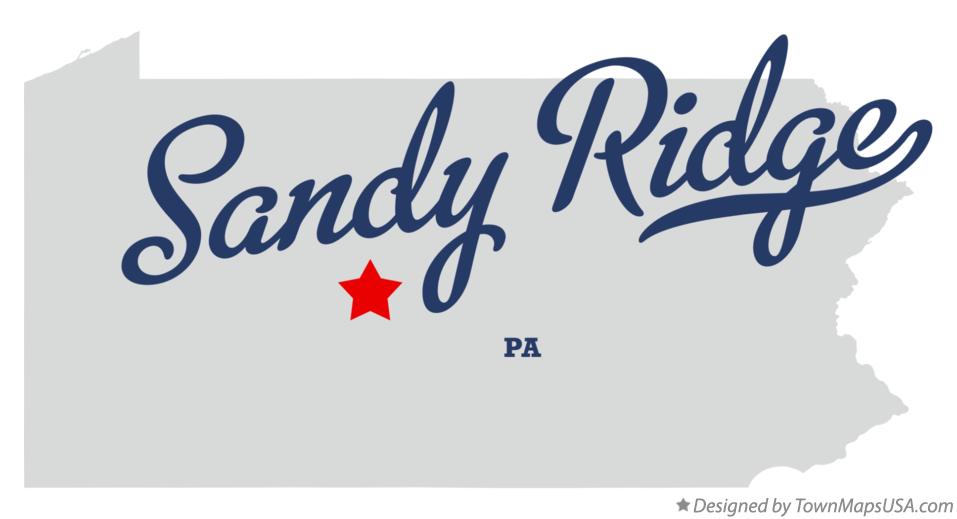 Map of Sandy Ridge Pennsylvania PA