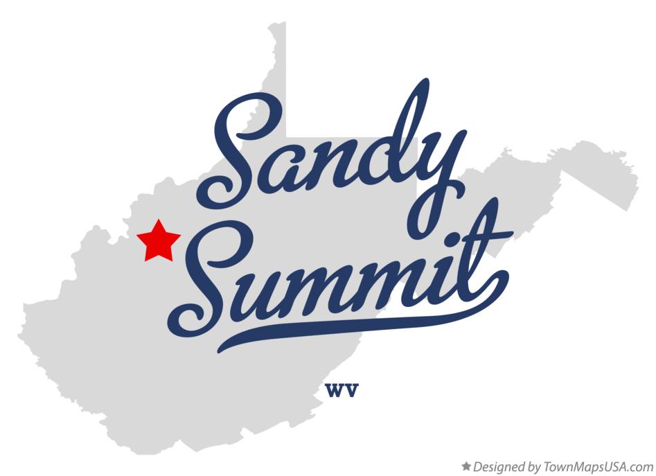 Map of Sandy Summit West Virginia WV