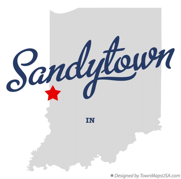 Map of Sandytown Indiana IN