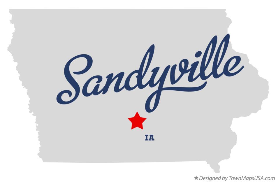 Map of Sandyville Iowa IA