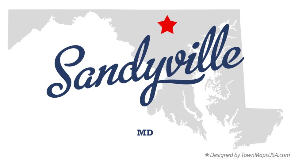 Map of Sandyville Maryland MD