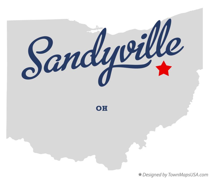 Map of Sandyville Ohio OH