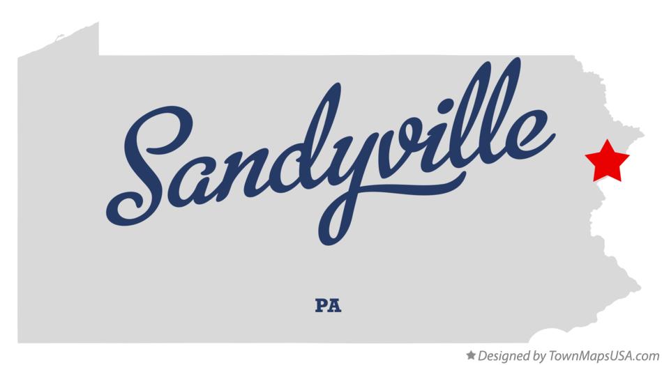 Map of Sandyville Pennsylvania PA