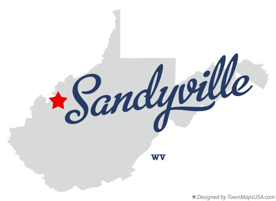 Map of Sandyville West Virginia WV