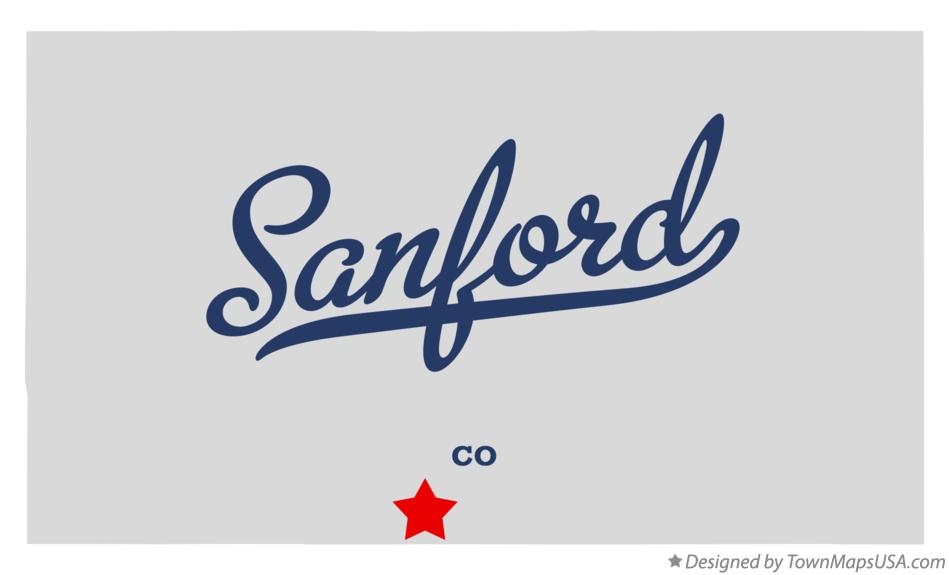 Map of Sanford Colorado CO