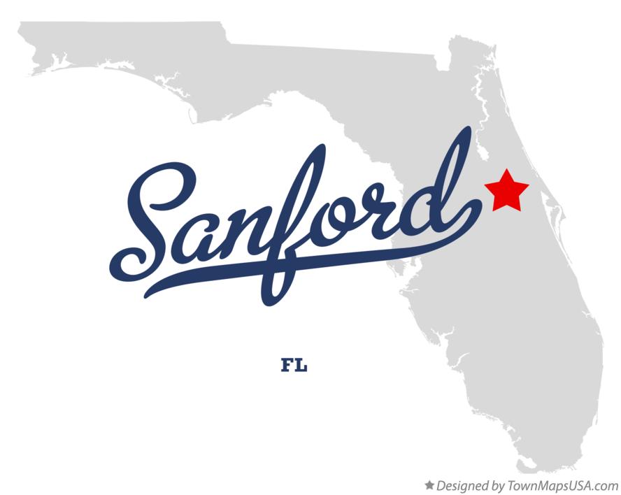Map of Sanford Florida FL