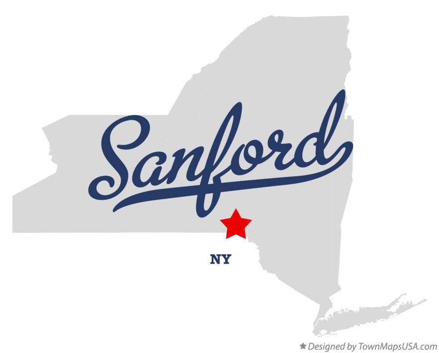 Map of Sanford New York NY