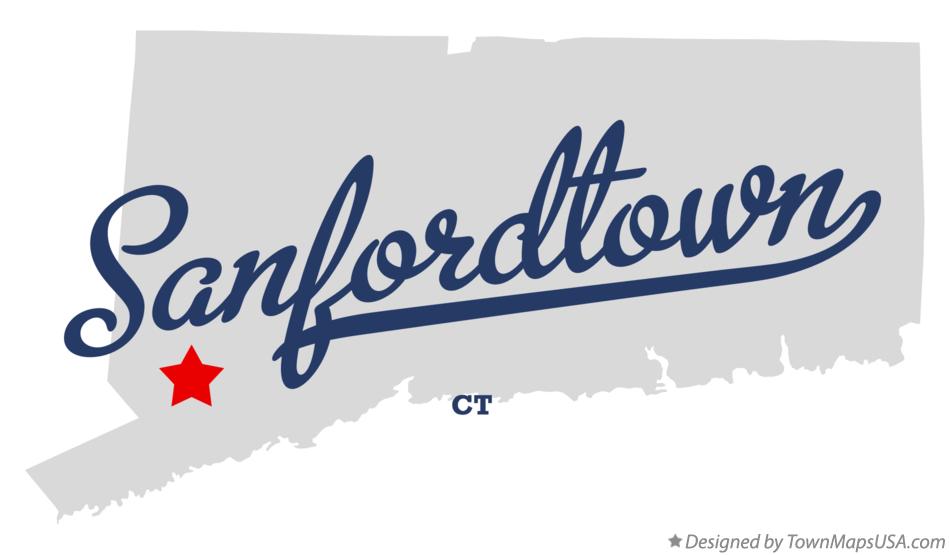 Map of Sanfordtown Connecticut CT
