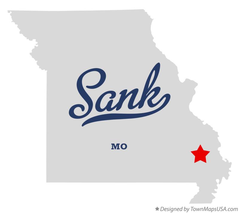 Map of Sank Missouri MO