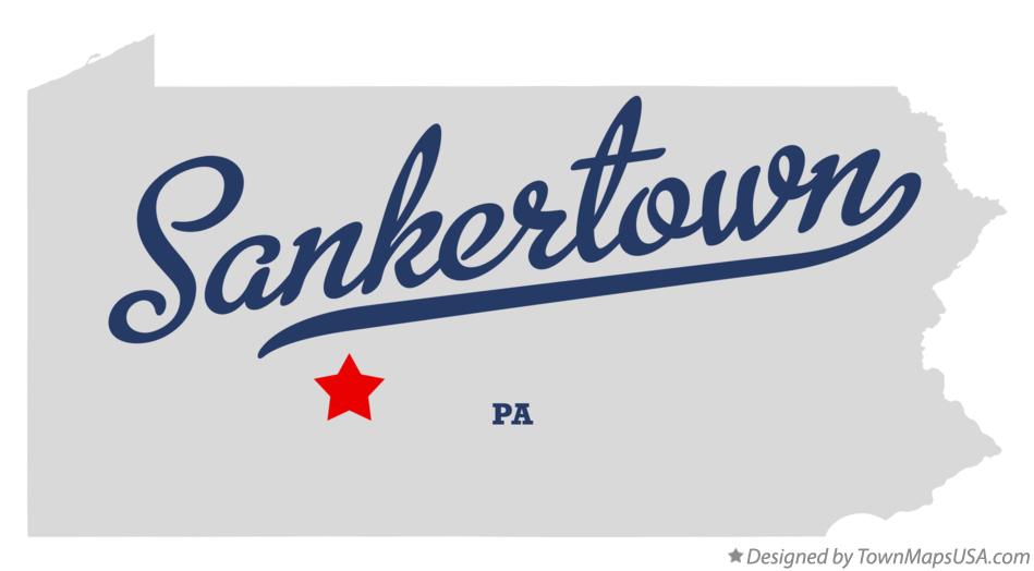 Map of Sankertown Pennsylvania PA