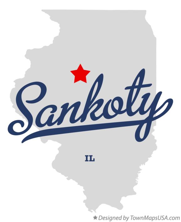 Map of Sankoty Illinois IL