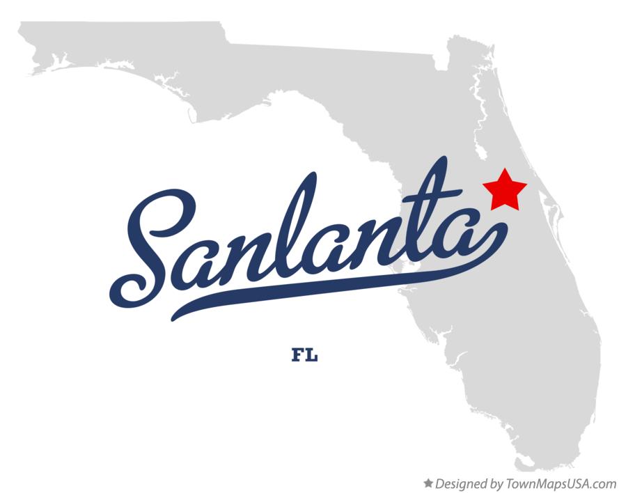 Map of Sanlanta Florida FL