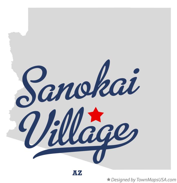 Map of Sanokai Village Arizona AZ