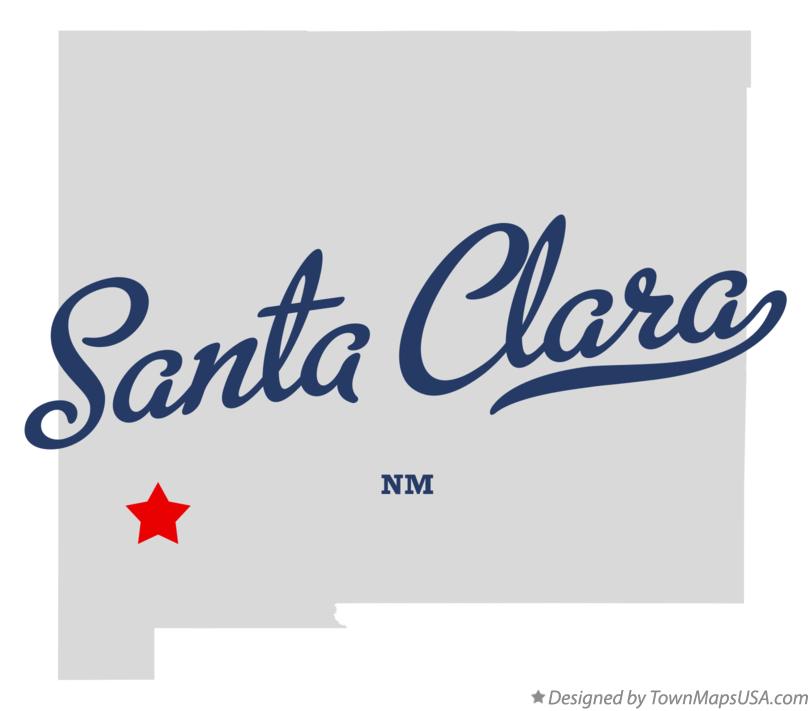 Map of Santa Clara New Mexico NM