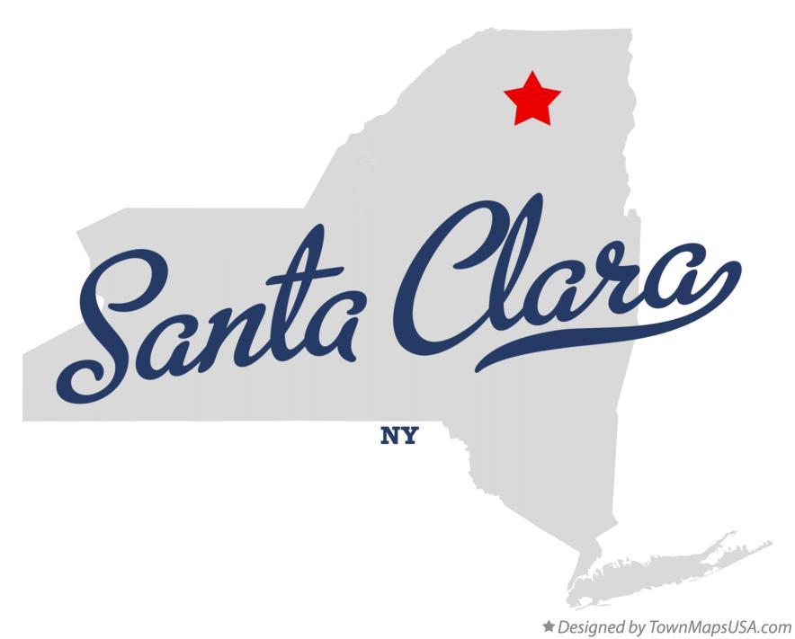Map of Santa Clara New York NY