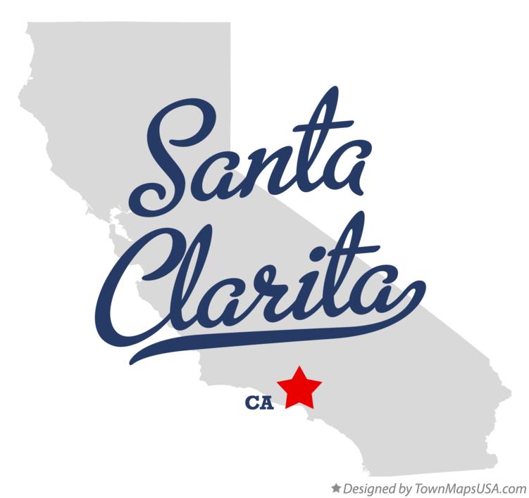 Map of Santa Clarita California CA