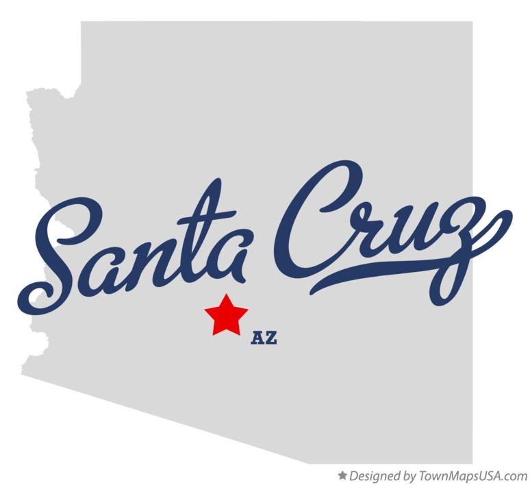 Map of Santa Cruz Arizona AZ