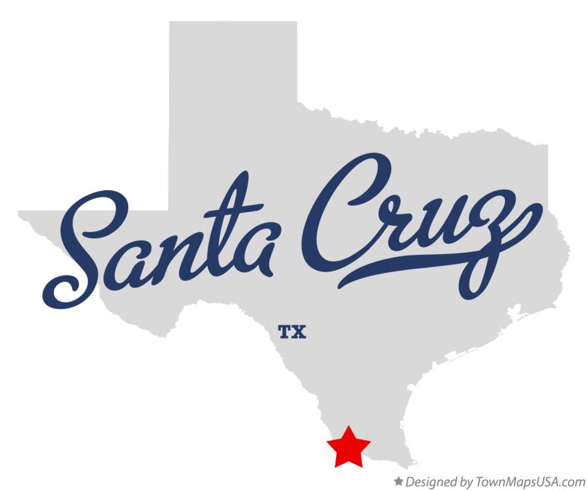 Map of Santa Cruz Texas TX