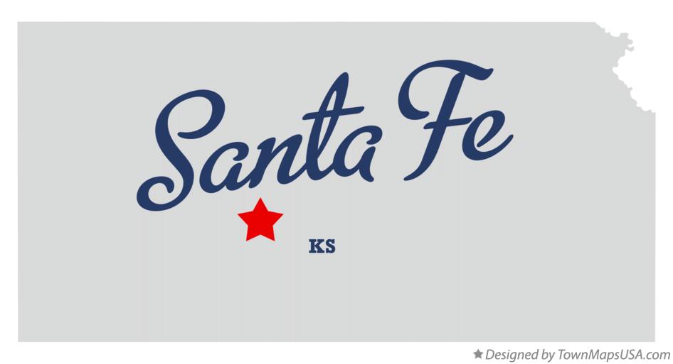 Map of Santa Fe Kansas KS