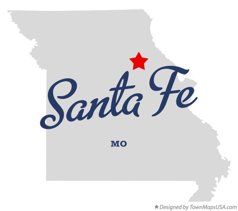 Map of Santa Fe Missouri MO