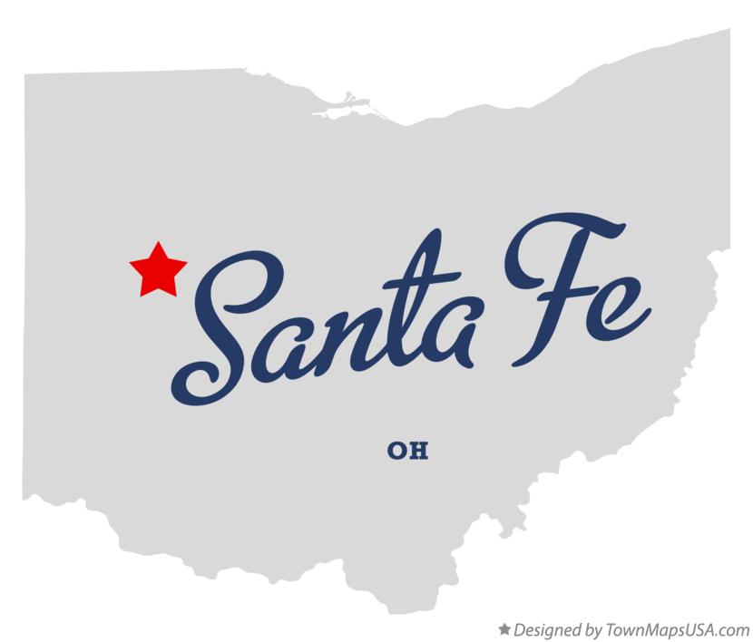 Map of Santa Fe Ohio OH