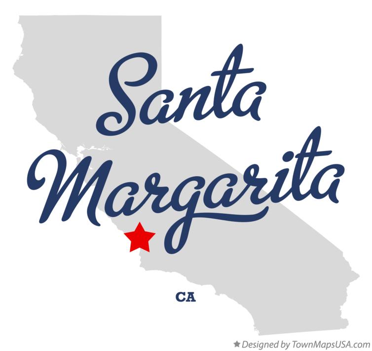 Map of Santa Margarita California CA